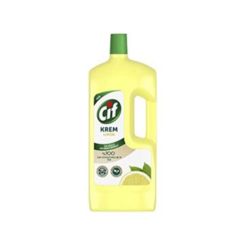 Cif Limon Kokulu 1500 ml Yağ ve Kireç Sökücü Leke Çıkarıcı Krem Yüzey Temizleyici