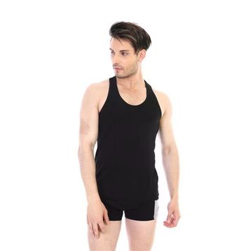 Çift Kaplan 915 Ribana Siyah Erkek Atlet