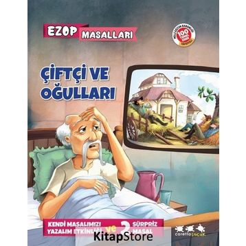 Çiftçi Ve Oğulları - Ezop Masalları - E. Murat Yığcı