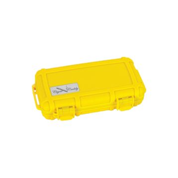 Cigar Caddy 5 Sarı Travel Humidor Puro Kutusu