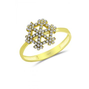 CiGold 17K1YZK0185015141 14 Ayar Taşlı Yüzük