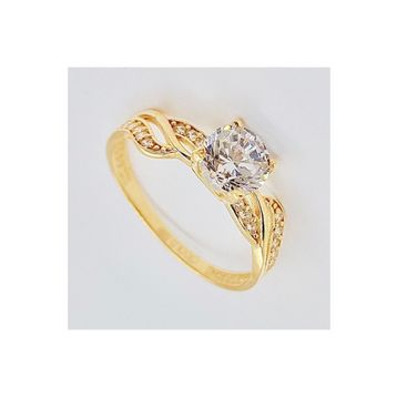CiGold K1YZK0190000814 14 Ayar Altın Tektaş Yüzük