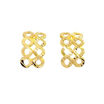 CiGold K2KÜP0359025701 22 Ayar Altın Taşsız Fantezi Küpe