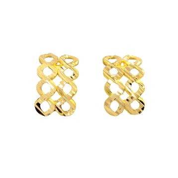 CiGold K2KÜP0359025701 22 Ayar Altın Taşsız Fantezi Küpe
