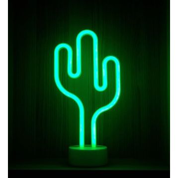 Çılgın Trend Kaktüs Tasarımlı Neon Lamba