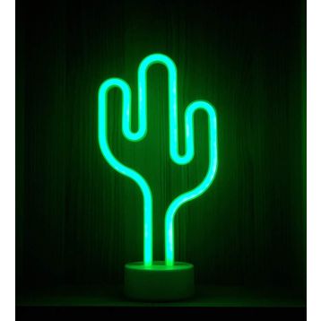 Çılgın Trend Kaktüs Tasarımlı Neon Lamba