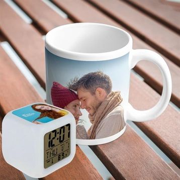 Çılgıntrend 7 Renk Değiştiren Alarmlı Dijital Küp Saat