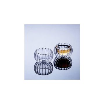 Çılgıntrend Çift Cidarlı 2'li Optikli Çizgili Fitilli Mini Sosluk Drajelik Lokumluk