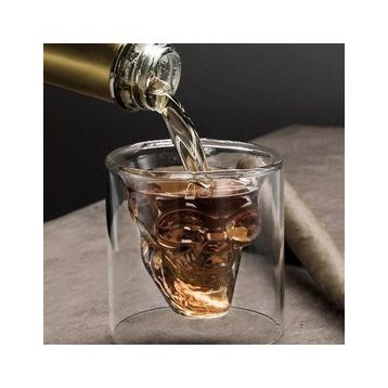 Çılgıntrend Çift Çidarlı Kuru Kafa Bardak