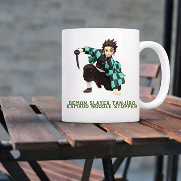 Çılgıntrend Demon Slayer Tanjiro Kamado Noodle Stopper Tasarımlı Kupa Bardak
