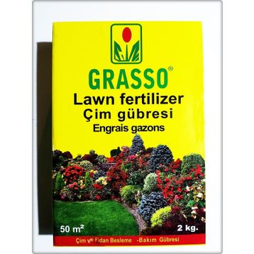Çim Tohumculuk Çim Grasso-2 kg 50 m² Gübre