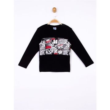Çimpa MC18356 Siyah Mickey Uzun Kol Sweatshirt