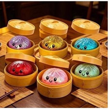 Çin Mantısı Simli Squishy Dumpling