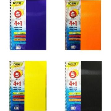 Çınar Ayraçlı İdea A5 4+1 Pp Kapak 150 Yaprak Spiralli Defter