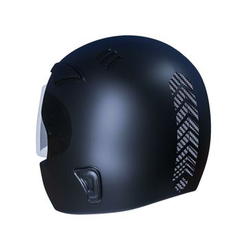Çınar Extreme 2 Adet 5x16 cm Sport Kask Araba Ayna Siyah Karbon Fiber Dokulu Kask Sticker