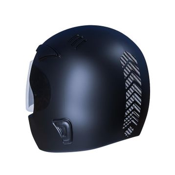 Çınar Extreme 2 Adet 5x16 cm Sport Kask Araba Ayna Siyah Karbon Fiber Dokulu Kask Sticker