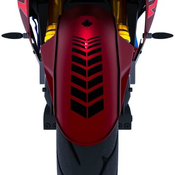 Çınar Extreme 2 Adet Sport Motosiklet Çamurluk Jet Siyah Kask Sticker