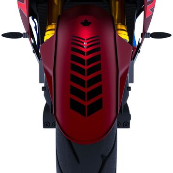 Çınar Extreme 2 Adet Sport Motosiklet Çamurluk Jet Siyah Kask Sticker