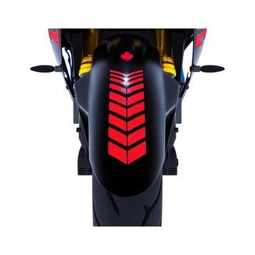Çınar Extreme 2 Adet Sport Motosiklet Çamurluk Reflektif Kırmızı 25x8 cm Kask Sticker