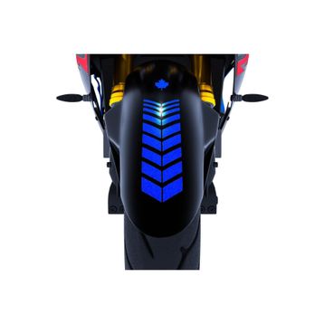 Çınar Extreme 2 Adet Sport Motosiklet Çamurluk Reflektif Mavi Kask Sticker