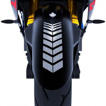 Çınar Extreme 2 Adet Sport Motosiklet Çamurluk Yaldızlı Gümüş Kask Sticker