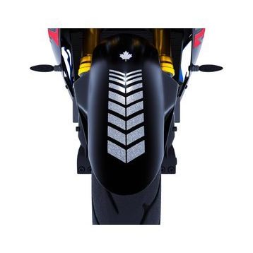 Çınar Extreme 2 Adet Sport Motosiklet Çamurluk Yaldızlı Gümüş Kask Sticker