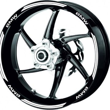 Çınar Extreme Double Stripe Floresan Beyaz Jant Şeridi Sticker