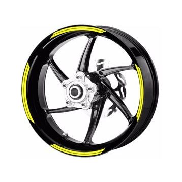 Çınar Extreme Double Stripe Floresan Sarı Jant Şeridi Sticker