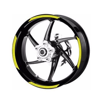 Çınar Extreme Double Stripe Floresan Sarı Jant Şeridi Sticker