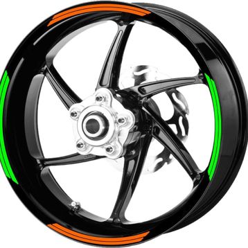 Çınar Extreme Double Stripe Floresan Yeşil Jant Şeridi Sticker