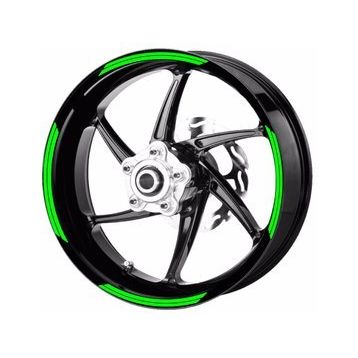Çınar Extreme Double Stripe Floresan Yeşil Jant Şeridi Sticker