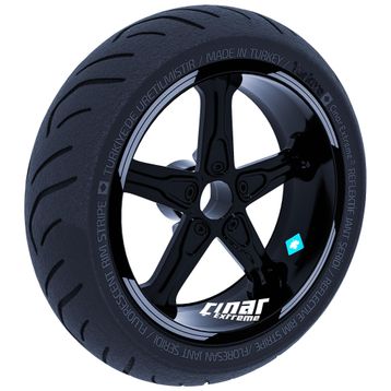 Çınar Extreme Double Stripe Jant Şeridi Sticker Reflektif Floresan Renkler