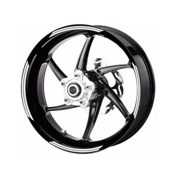 Çınar Extreme Double Stripe Reflektif Beyaz Gri Jant Şeridi Sticker