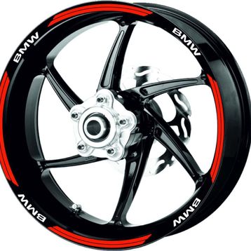 Çınar Extreme Double Stripe Reflektif Kırmızı Jant Şeridi Sticker