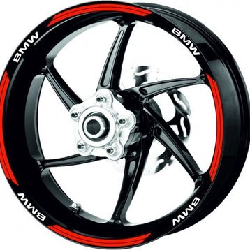 Çınar Extreme Double Stripe Reflektif Kırmızı Jant Şeridi Sticker