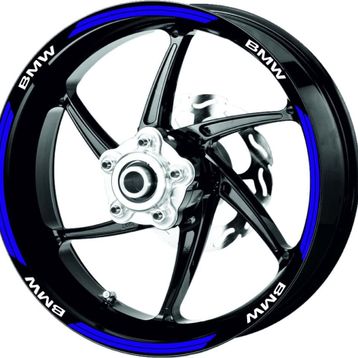 Çınar Extreme Double Stripe Reflektif Mavi Jant Şeridi Sticker