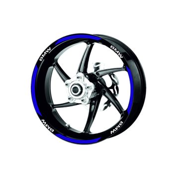 Çınar Extreme Double Stripe Reflektif Mavi Jant Şeridi Sticker