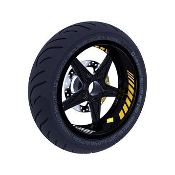 Çınar Extreme Gp Racing Reflektif Sarı İç Jant Şeridi Sticker