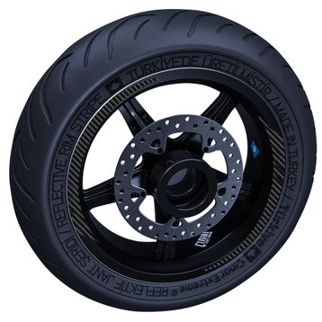Çınar Extreme Karbon Fiber Dokulu Moto GP İç Jant Şeridi Sticker