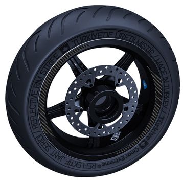 Çınar Extreme Karbon Fiber Dokulu Moto GP İç Jant Şeridi Sticker