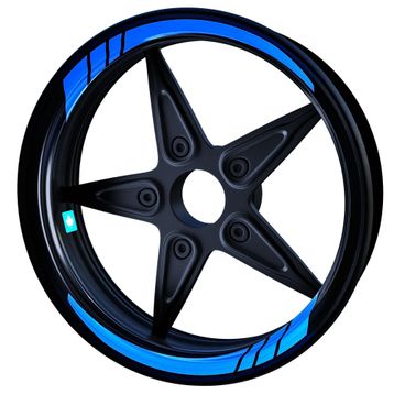 Çınar Extreme Moto GP Azur Mavi İç Jant Şeridi Sticker