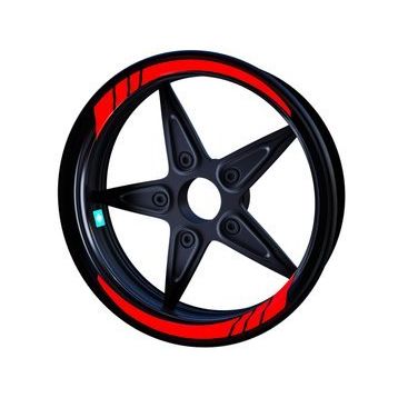 Çınar Extreme Moto GP Bayrak Kırmızı İç Jant Şeridi Sticker