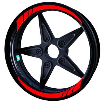 Çınar Extreme Moto GP Bayrak Kırmızı İç Jant Şeridi Sticker
