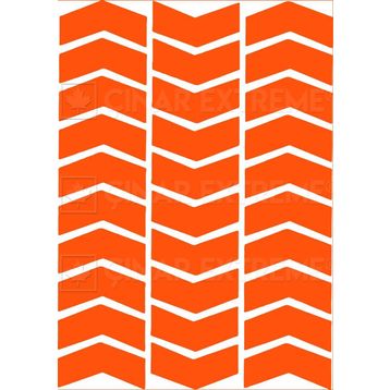 Çınar Extreme Ok Şeklinde Floresan Turuncu Sticker