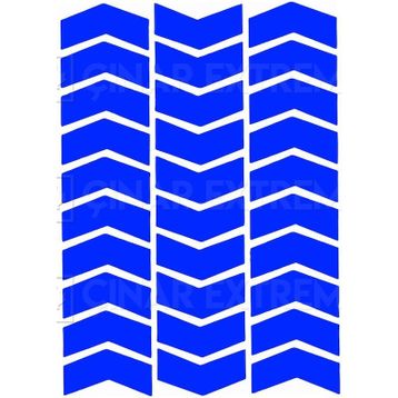 Çınar Extreme Ok Şeklinde Reflektif Mavi Sticker