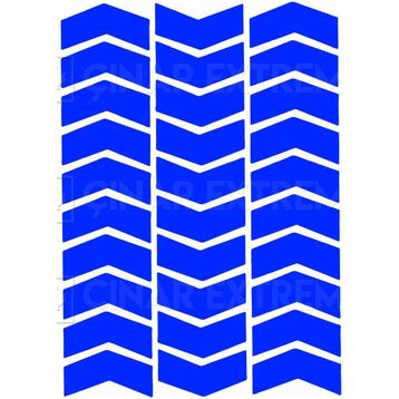 Çınar Extreme Ok Şeklinde Reflektif Mavi Sticker
