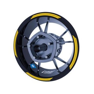 Çınar Extreme Reflektif Koyu Sarı Double Stripe Jant Şeridi Sticker