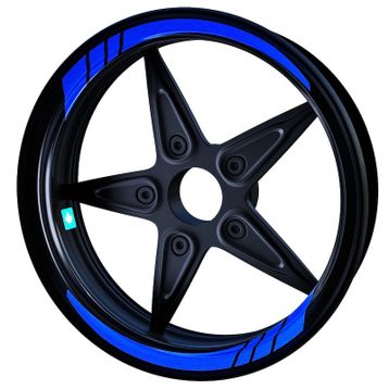 Çınar Extreme Reflektif Mavi Moto GP İç Jant Şeridi Sticker