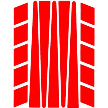 Çınar Extreme Şerit Şeklinde Reflektif Kırmızı Sticker