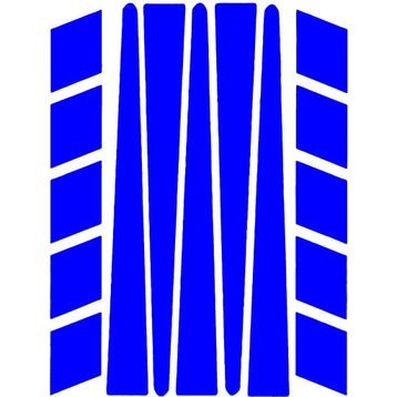 Çınar Extreme Şerit Şeklinde Reflektif Mavi Sticker
